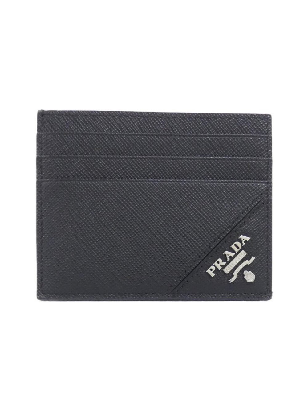 Prada Card Case Holders Silver